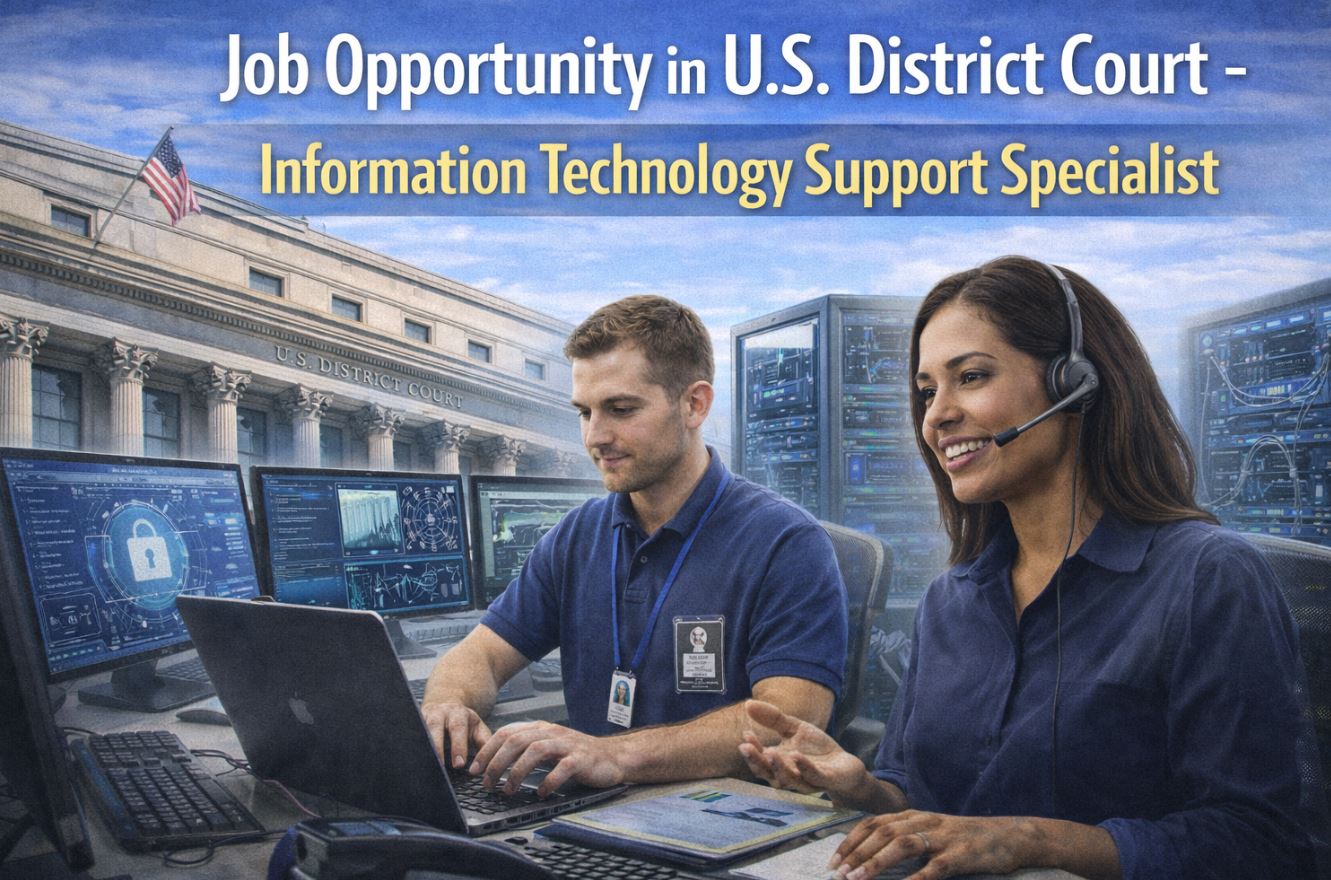 Job Opportunity in U.S. District Court - Information Technology Support Specialist