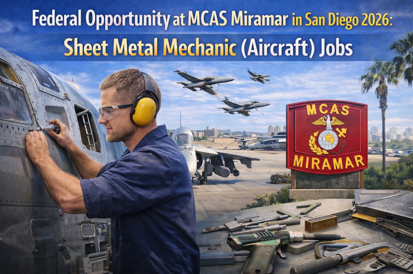 Federal Opportunity at MCAS Miramar in San Diego 2026: Sheet Metal Mechanic (Aircraft) Jobs